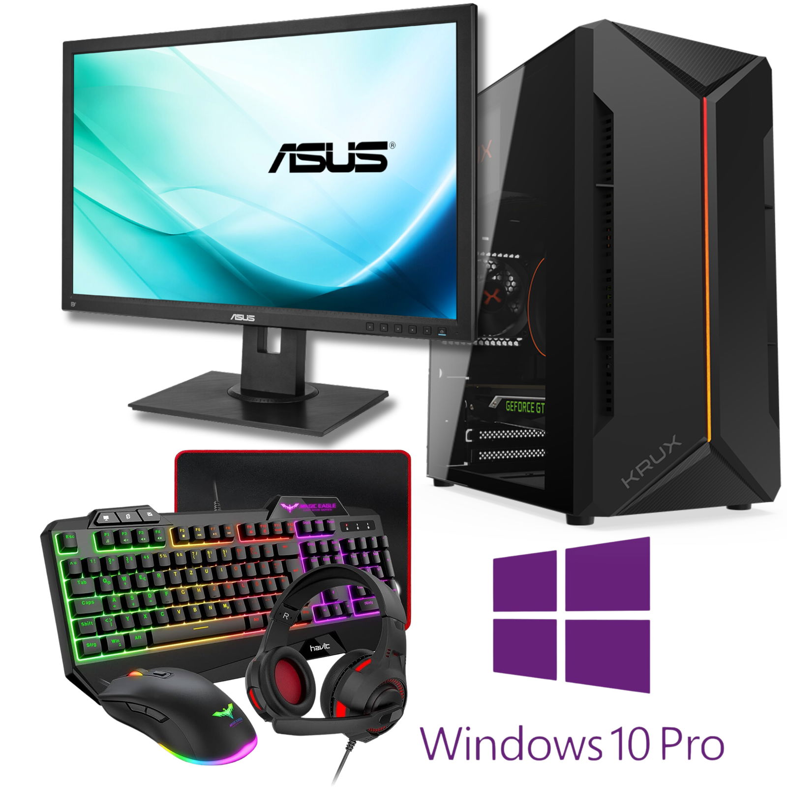 Zestaw PC Gamingowy I5 GTX 1050Ti 16/500 Komputer