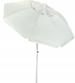 Parasol klasyczny 180cm kolor beżowy relaxdays