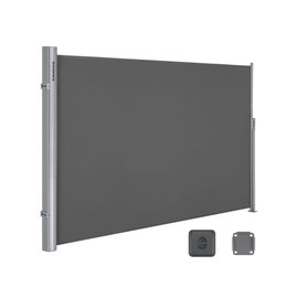 Markiza boczna 180 x 300 cm antracyt Songmics