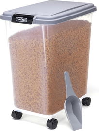 Pojemnik na karmę dla zwierząt 20L/7,5 kg z kółkami i miarką NOBLEZA