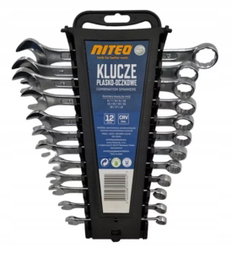 Klucze płasko-oczkowe zestaw 12szt. od 6 do 19 NITEO