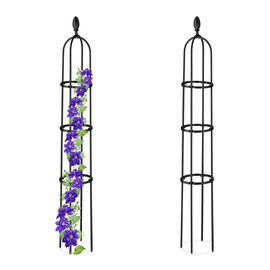 Pergola ogrodowa 130 cm zestaw 2 szt. Relaxdays