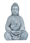 Figurka ogrodowa Budda 50 cm Jasnoszara Relaxdays