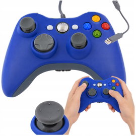 PRZEWODOWY PAD KONTROLER DO KONSOLI XBOX 360 I PC KABEL USB 2M