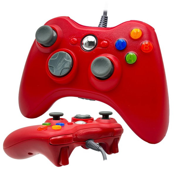 PRZEWODOWY PAD KONTROLER DO KONSOLI XBOX 360 I PC KABEL USB 2M