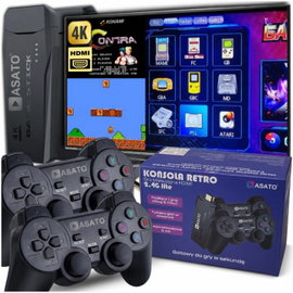 KONSOLA GRA TELEWIZYJNA RETRO HDMI SEGA PSX NINTENDO GAME BOY ATARI 2 PADY