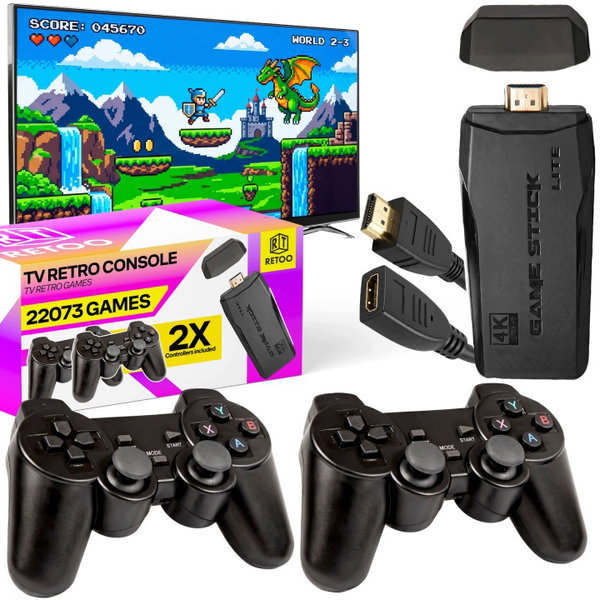 KONSOLA GRA TELEWIZYJNA RETRO HDMI SEGA PSX NINTENDO GAME BOY ATARI 2 PADY
