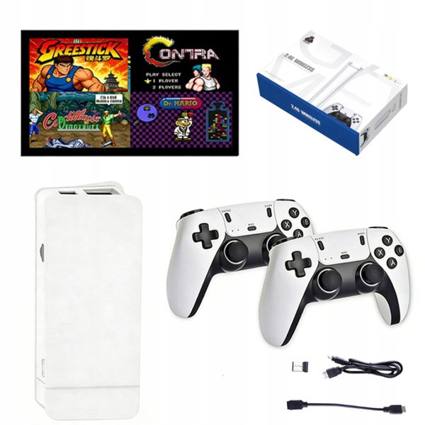 KONSOLA RETRO HDMI GRA TELEWIZYJNA 20000 GIER 15 EMULATORÓW + 2 PADY