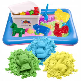 BibiMoon Piasek Kinetyczny 3kg ZESTAW PIASKOWNICA FOREMKI