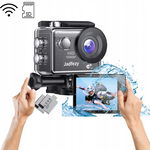 Action Camera Ultra HD, 2-calowy ekran LCD Jadfezy