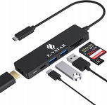 Adapter USB C na HDMI/USB/MIcroSD 6w1