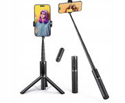 Aluminiowy selfie stick ATUMTEK + kabel czarny 79,5cm BLUETOOTH