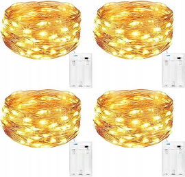 Łańcuch świetlny na baterie 4szt. 5 m Kolpop