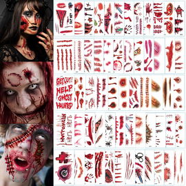Tatuaże Rany Blizny Halloween Charakteryzacja 280 Naklejek