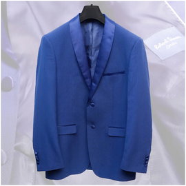 ROBERT SIMON LONDON | Angielska Marynarka Koktajlowa Royal Blue | ROZ. 48