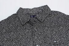 GAP | Poplin S Black | Elegancka Czarna Koszula Motyw Kwiatowy Slim ROZ. L