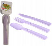 Komplet sztućców Curver Smart To Go 3 el.fiolet