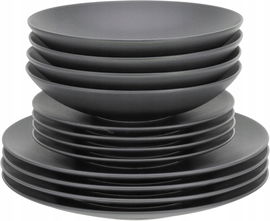 Zestaw talerzy obiadowych 12 szt Serwis obiadowy Zastawa dla 4 osób