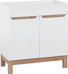Szafka pod umywalkę 80 cm BALI WHITE 821 stojąca