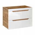 Wisząca szafka pod umywalkę 80cm ARUBA WHITE 821