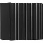 CZARNA szafka górna 30 cm Qubik NOVA BLACK 83-30-1DQ RYFLOWANY front