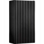 CZARNA szafka górna 30 cm NOVA BLACK 83-30-1D RYFLOWANY front