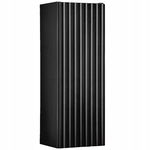 CZARNA szafka górna 20 cm NOVA BLACK 83-20-1D RYFLOWANY front