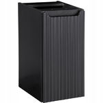 CZARNA szafka pod blat 30 cm NOVA BLACK 81-30-1D RYFLOWANY front