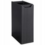 CZARNA szafka pod blat 20 cm NOVA BLACK 81-20-1D RYFLOWANY front