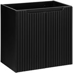 CZARNA szafka pod umywalkę 60 cm NOVA BLACK D2 82-60 RYFLOWANY front