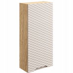Beżowa górna szafka RYFLOWANA 35 cm OCEAN BEIGE 83-35 DĄB OLEJOWANY / BEIGE