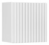 BIAŁA szafka górna 30 cm Qubik NOVA WHITE 83-30-1DQ RYFLOWANY front