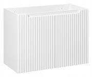 BIAŁA szafka pod umywalkę 80 cm NOVA WHITE 82-80-2D RYFLOWANY front