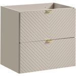 KASZMIROWA ryflowana szafka pod umywalkę 60 cm VIVA CASHMERE 82-60 szuflady