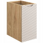 RYFLOWANA szafka pod blat 30 cm OCEAN BEIGE 81-30-1D DĄB OLEJOWANY / beżowy