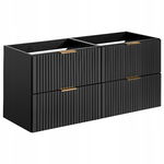 Zestaw 2 szafek pod umywalkę 120 cm z szufladami ADEL BLACK 82-60