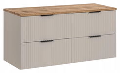 Kaszmirowa szafka łazienkowa 120 cm ADEL CASHMERE z blatem WOTAN