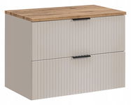 Kaszmirowa szafka pod umywalkę 80 cm ADEL CASHMERE 82-80 z blatem WOTAN