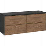 Szafka pod umywalkę z blatem 120cm TALIA CASELLA 82-120 DĄB frezowany front