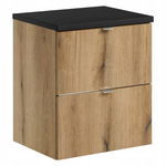 Szafka pod umywalkę 50 cm NOVA OAK 82-50-2S DĄB COAST EVOKE z blatem