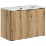 Szafka pod umywalkę 80 cm NOVA OAK 82-80-2D DĄB COAST EVOKE z umywalką