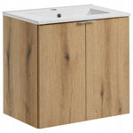 Szafka pod umywalkę 60 cm NOVA OAK 82-60-2D DĄB COAST EVOKE z umywalką