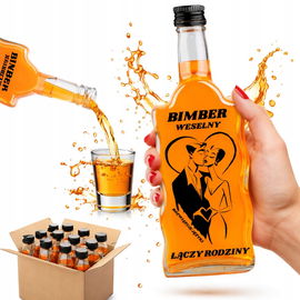 40x BUTELKA FALA 500 ML Z NADRUKIEM BUTELKI NA NALEWKI LIKIERY WINO SOKI