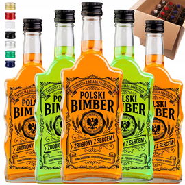 40 BUTELKI SZKLANE 500ML NA NALEWKI BIMBER RUM WHISKEY LIKIERY SZKŁO 0,5