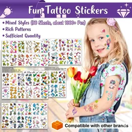 Duży zestaw do makijażu artystycznego / face & body art – brokaty, kryształki