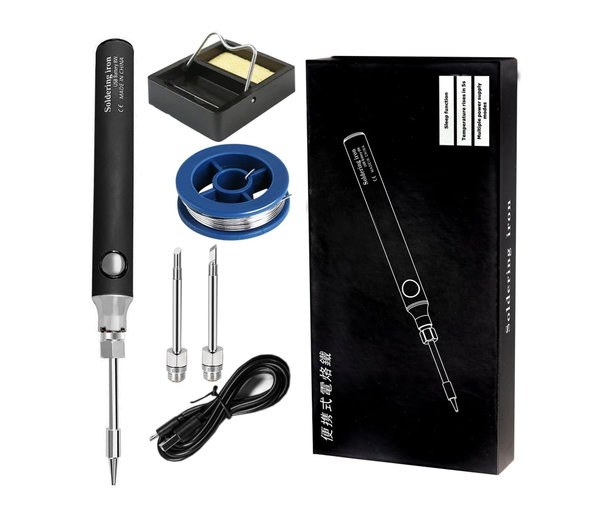 Lutownica bezprzewodowa 3 stopnie regulacji temperatury 330°C – 450°C USB-C