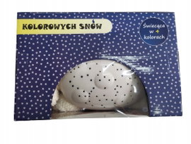 KOLOROWYCH SNÓW LAMPKA NOCNA