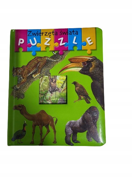 Zwierzęta świata książeczka z puzzlami