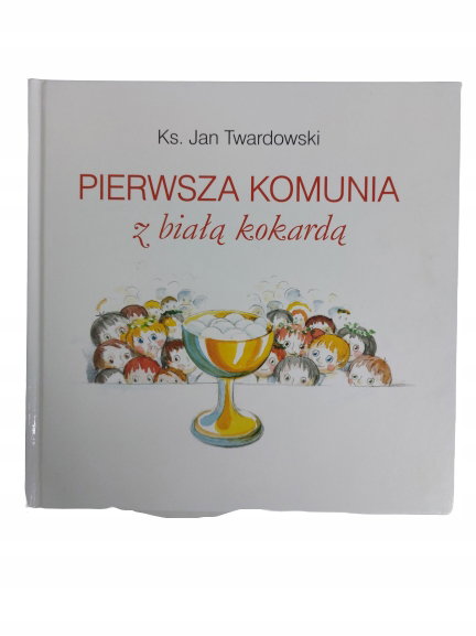 Pierwsza komunia z białą kokardką Twardowski