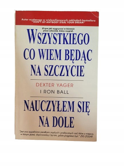 Wszystkiego co wiem będąc na szczycie Yager